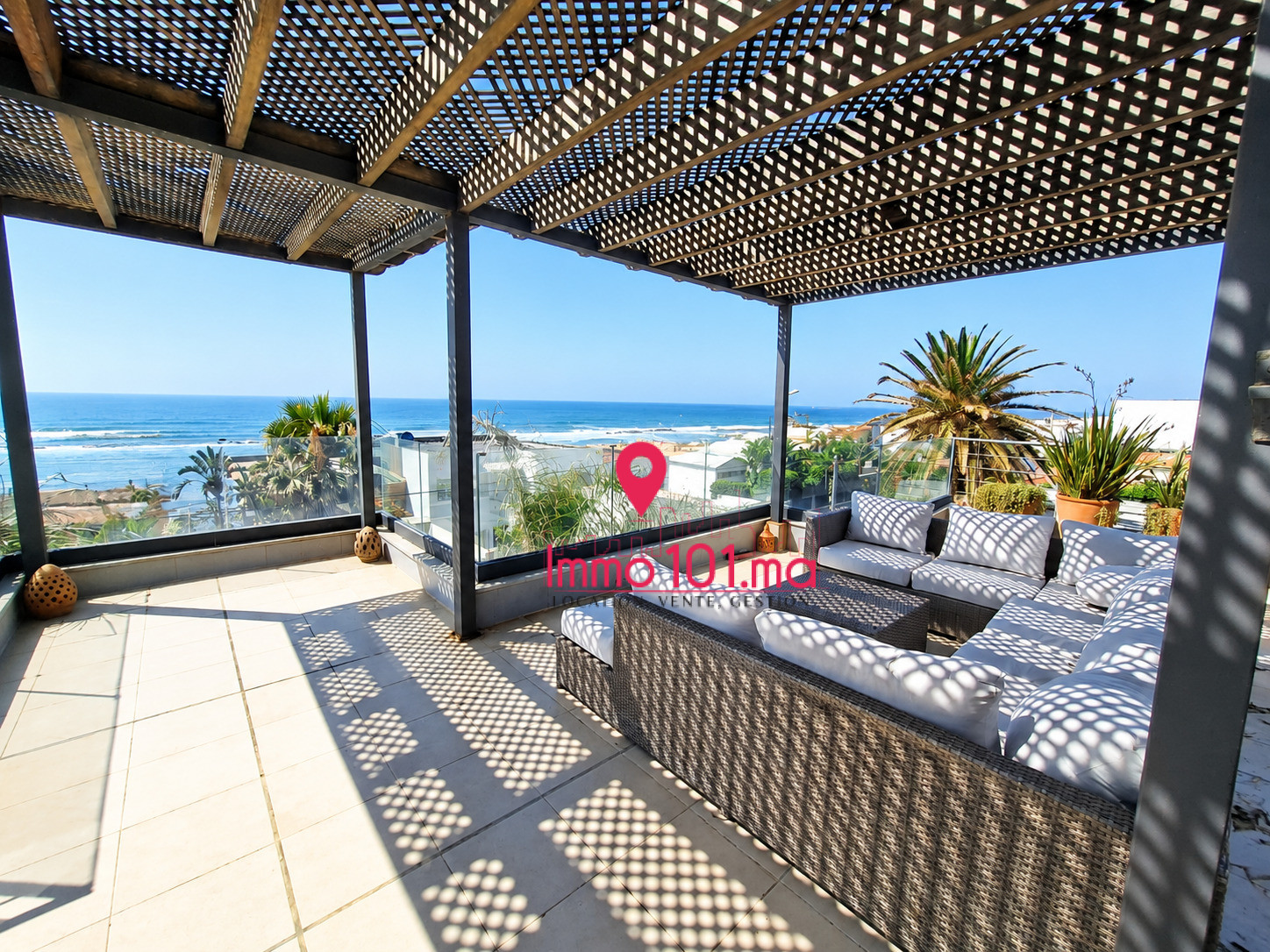 Location villa meublée avec vue sur mer à Harhoura ZLLVM2470